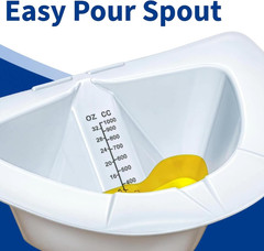 Vakly Graduated Specimen Collector Pans [Pack of 1] Toilet Nursing Hat for Urine