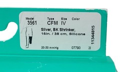 Juzo Silver 3561 Advanced Compression Therapy 20-30 mmHg BK Shrinker CFM 15″