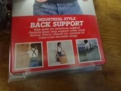 Weidecare Industrial Style Back Support/brace-size Medium-waist sz 33″-38″In pkg