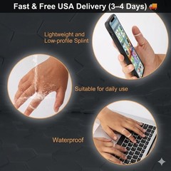 Oval Finger Splints, 5PCS Oval Trigger Finger Splint for Size 6,7,8,9,10.
