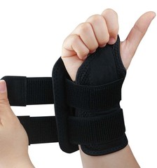 Ergonomic Wrist Splint for Carpal Tunnel: Adjustable Night Support S/M, Black