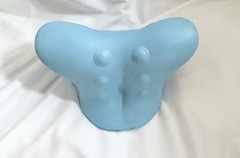 Neck and Shoulder Relaxer Cervical Stretcher Traction Pillow Blue