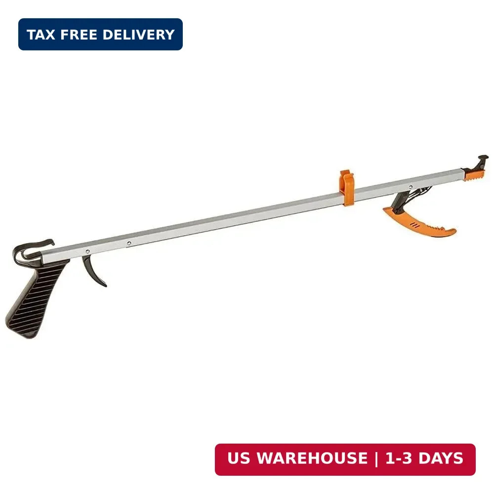 Sammons Preston Easireach II Reacher, Compact 15″ Ergonomic Reaching Aid with Ma
