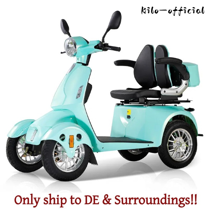 Heavy Duty 4-Wheel Mobility Scooter 31 Miles 3-Speed 800W 500lb Capacity Seniors