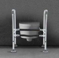 Toilet Frame Grab Bars Safety Rail Seat Handicap Assist For Senior Arm rest NEW