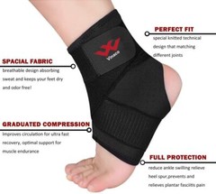 Ankle Brace 2 Pack Breathable & Strong for Sprained Ankle M Medium Size