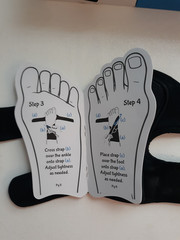 Omeer LEFT FOOT Drop Foot Brace For Walking With Shoes Socks, Fits LEFT only
