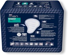Seni Man Active Guards, Male Incontinence Bladder Control Pads, 8-9/10″ X 10-3/5