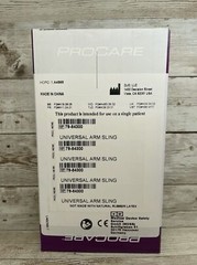 NEW Procare Arm Sling Hook and Loop Closure, Universal 1 Count, Black 79-84300