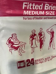 1990 Vintage Depend Adult Diapers Super Rare. Size Medium 24 Diapers. SEALED!!