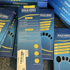 LOT OF 24 WALK-HERO Orthotic Insoles Full Length High Arch Deep Heel Cup