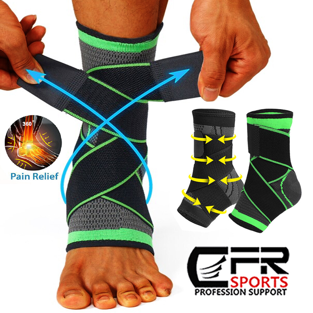 Ankle Brace Support Compression Sleeve Foot Tendon Plantar Fasciitis Pain Relief