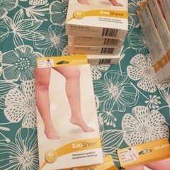 SOLARIS EXO SHEER 8-15 15-20 20-30 Compression THIGH HIGH Stockings Size Color
