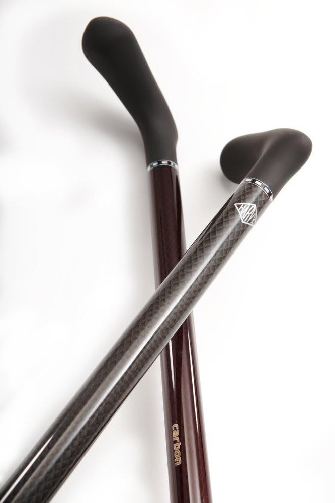 Red or Black Carbon Fiber Ergomaster Extra Wide Soft Touch Grip Adjustable Cane