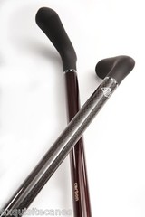 Red or Black Carbon Fiber Ergomaster Extra Wide Soft Touch Grip Adjustable Cane