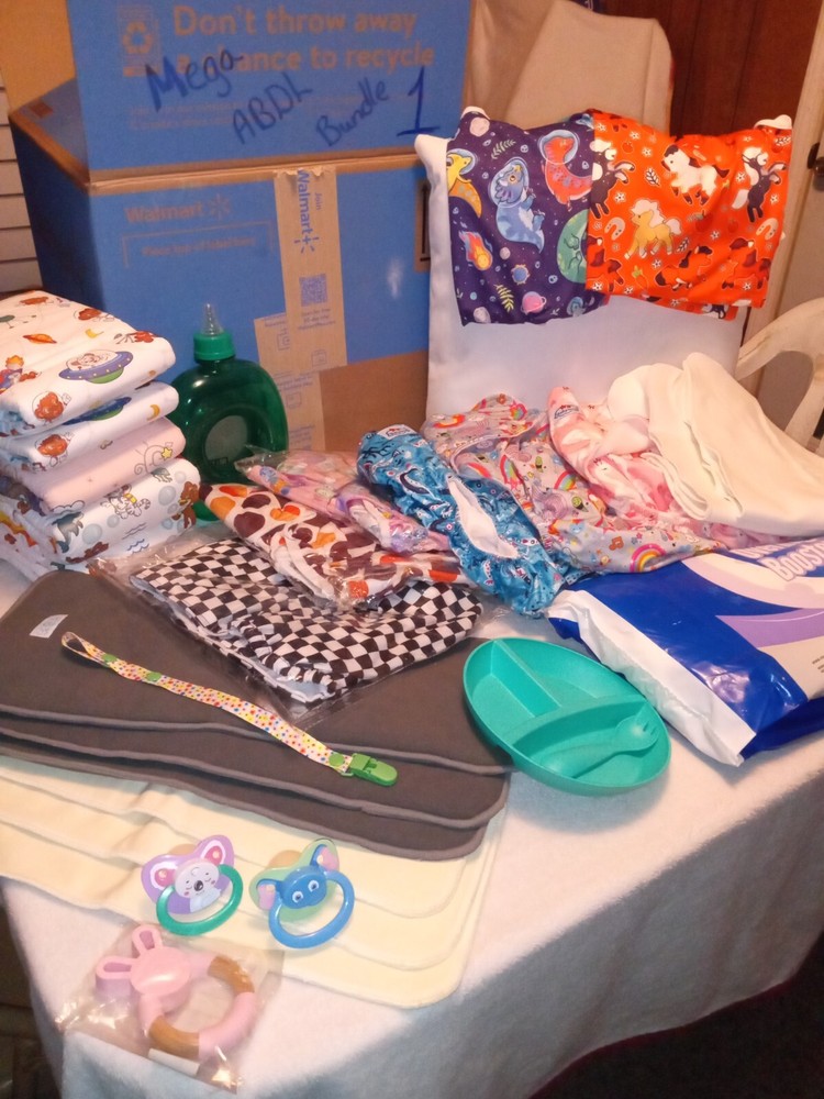 Mega ABDL Starter lot- Adult Disposable Diaper-Adult One Piece READ DESCRIPTION