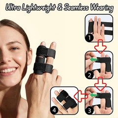 Upgraded Trigger Finger Splint with 2 Metal Stays – Adjustable Finger Brace for