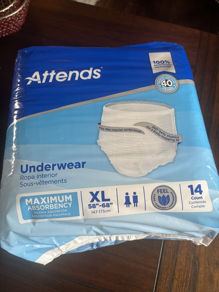 Attends Advanced Adult Underwear (XL) Extra Large 14 Count (20+Available)