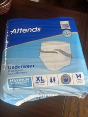 Attends Advanced Adult Underwear (XL) Extra Large 14 Count (20+Available)