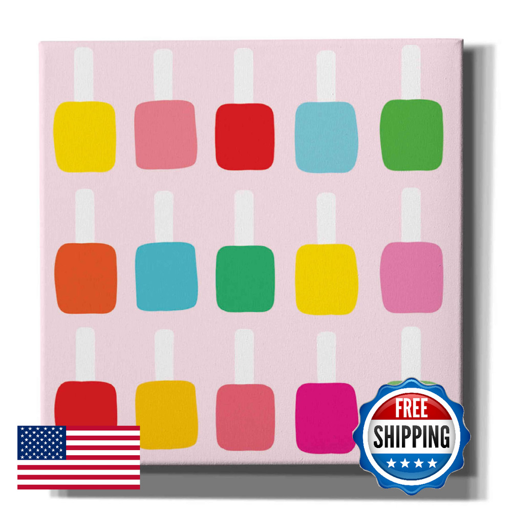 Epic Graffiti Nail Polish Fun By Ann Kelle Designs Canvas Wall Art 12X12