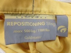 Guldmann Repositioning Sling Max 500 kg/1100 lbs Reusable 28465