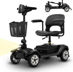 ROBTWOK 4-Wheel Portable Mobility Scooter 15 Mile 330 LBS