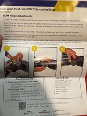 Brace Align FlexTrack ROM Telescoping Hinged Knee Brace – Adjustable Support NEW