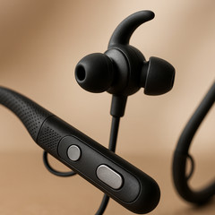 Nelpo BH-S5 Hearing Amplifier Neckband Bluetooth Wired Earbuds HD Noise Cut