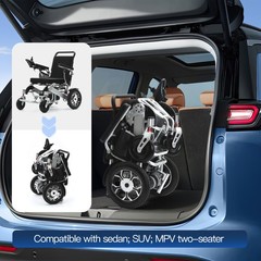 Used Portable 500W All Terrain Electric Wheelchair Foldable Electric Wheelchair
