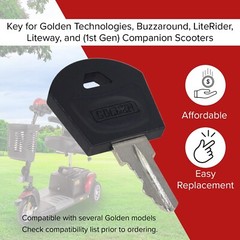 Key For Golden Technologies Buzzaround, Companion, LiteRider Mobility Scooter