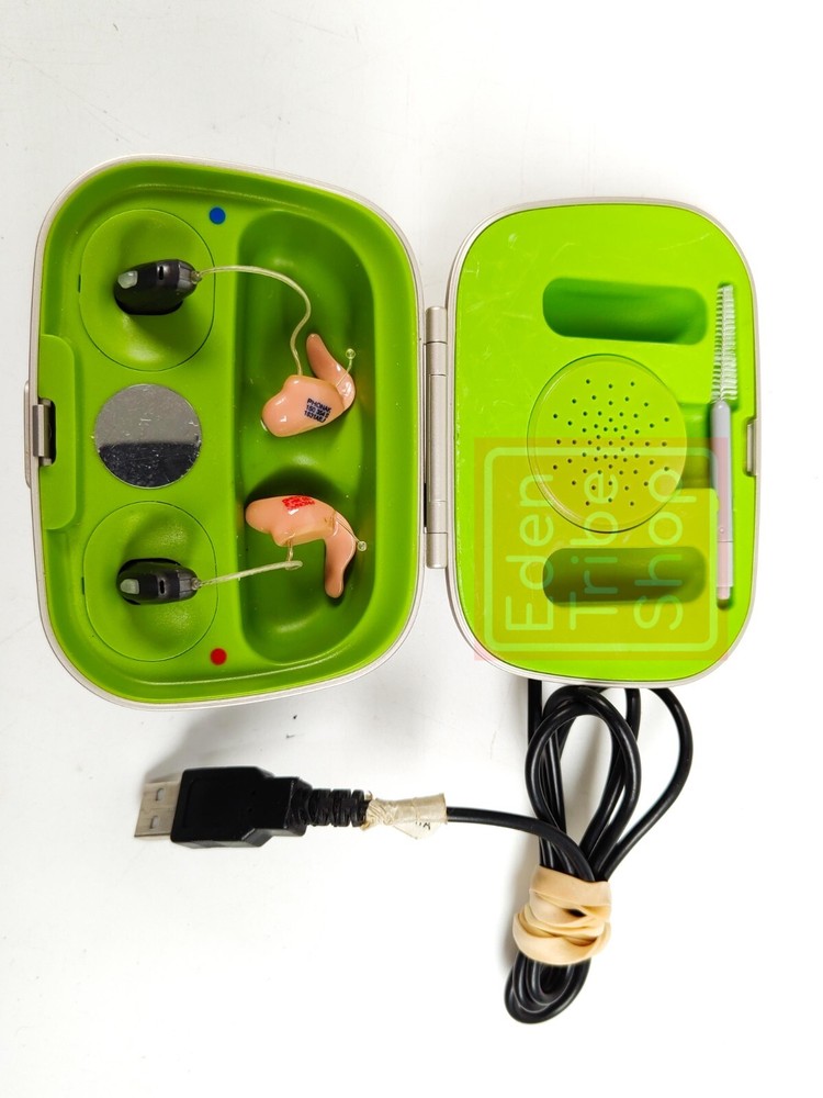 Phonak Audeo Hearing Aids w/ Charger Case Combi Power Cord 150 354S