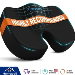 Ergonomic Memory Foam Seat Cushion for Ultimate Pain Relief – Large & Portable