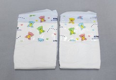 2-Pack of Kiddo Junior Plus Blue 2-Tape Plastic Backed Diaper Size Medium ABDL