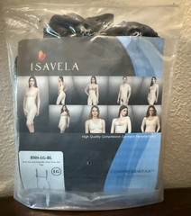 Isavela Compression Pants Adjustable Anti-Microbial Black LG BS04-LG-BL