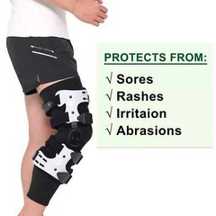 Knee Brace Undersleeve for Men & Women, Leg Sleeves for for Under Brace