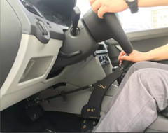 A permanent,safe install car hand control. Disabled/Handicapped – SCI, H quality