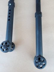 Quickie Wheelchair ANTI TIP TIPPERS WHEELS Wheelie Bars Parts Used Qxi 2 Nitrum