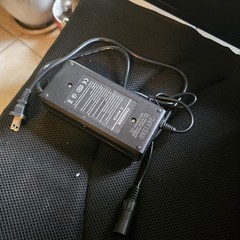 Black Electric Powered Wheelchair Battery with Joystick Control Charger