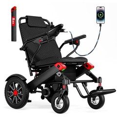 Electric Wheelchair for Adults Foldable Wide Seat All Terrain Airline Approved