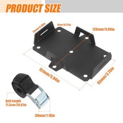 Small Battery Tray with Adjustable Strap – Fits 12V-6V / 6AH 7AH 8AH 9AH 12AH