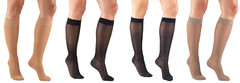 Truform Women’s 1773 15-20 Mmhg Compression Support Stockings Sheer 20 Denier