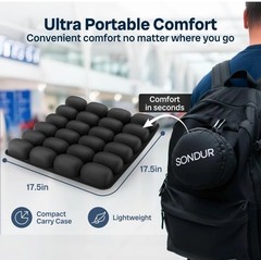 Sondur Travel Cushion Airplane/Office/concert/church.. Seat Cushion Inflatable