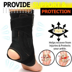 Ankle Support Brace, Adjustable Compression Ankle Braces for Sports Protection