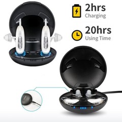 JINGHAO Hearing Aid Hearing Loss Rechargeable BTE Ear Aids Open Fits Earplugs US