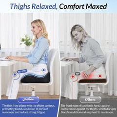 Pioneering Gel Seat Cushion for Sitting Without Stuffiness, Ergonomic Memory …