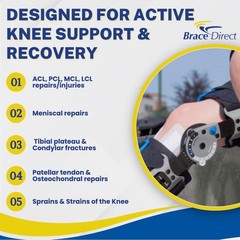 Ossur Rebound Post-Op Knee Brace ADULT L ROM Immobilizer ACL Meniscus Recovery