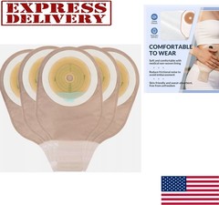 100 Pack Colostomy Bags One Piece 15-65mm Drainable Ostomy Bag Pouch Cut To Fit
