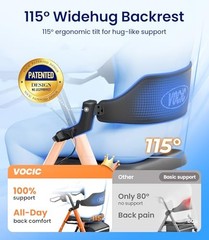 VOCIC Walkers for Seniors, Z21 Rollator Walker with Seat Supports 350lb, 8″ Big