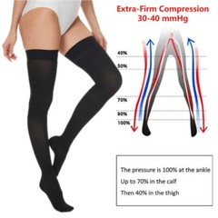 Thigh High Socks 20-30 mmgh Medical Extra Long Fashionable Stockings Over Knee