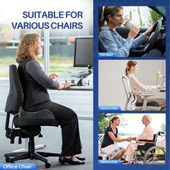 DAPOTUGI X Large Memory Foam Seat Cushion for Office Chair,for Back Support, …